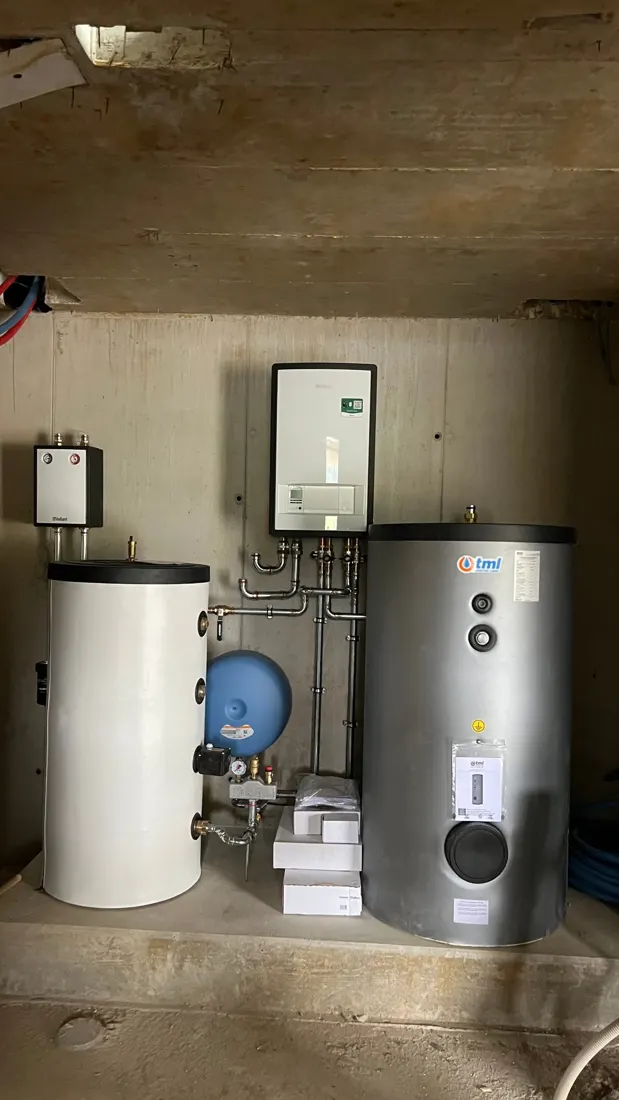 Construction neuve : module Vaillant, tampon et boiler