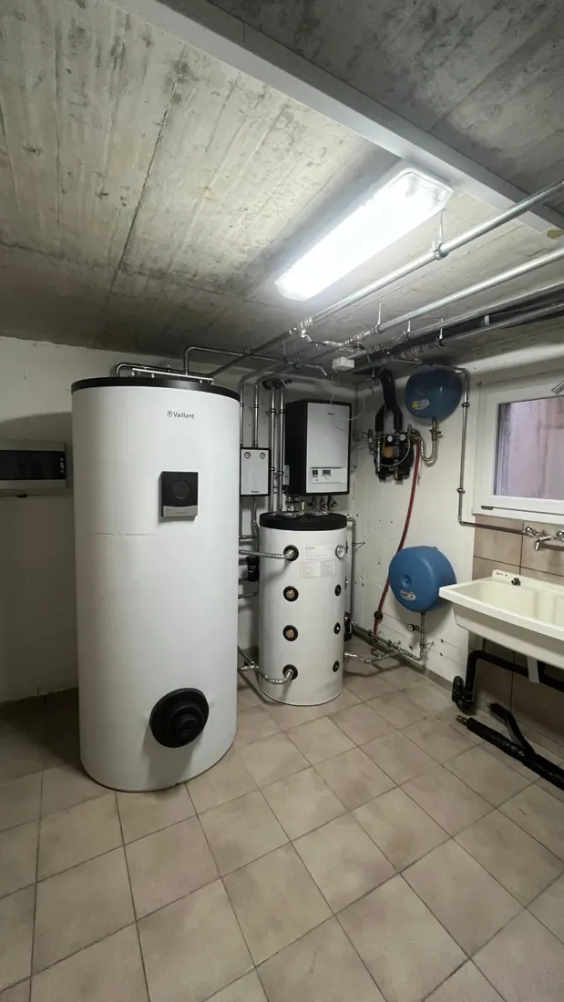 Boiler, tampon et module hydraulique Vaillant